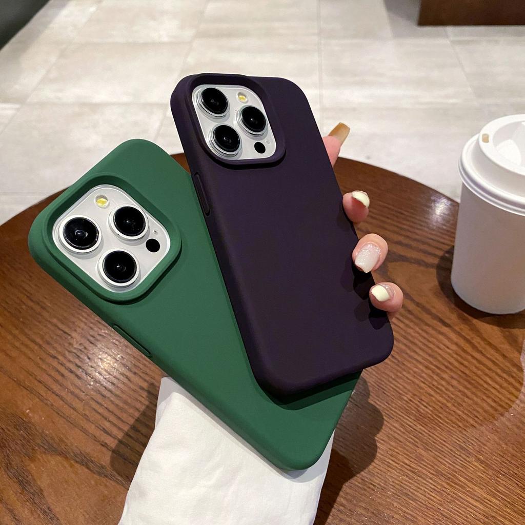 For Apple 16 Liquid Silicone Mobile Phone Case Soft Silicone for IPhone15 Promax Magnetic All-inclusive Thickened Anti-fall