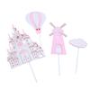 Princess and Prince Ferris Wheel Cake Topper for Birthday Decoration