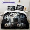 Dalmatian Pattern Bedding Home Decoration Birthday Gift (1 * duvet cover + 2 * pillowcase, without core)