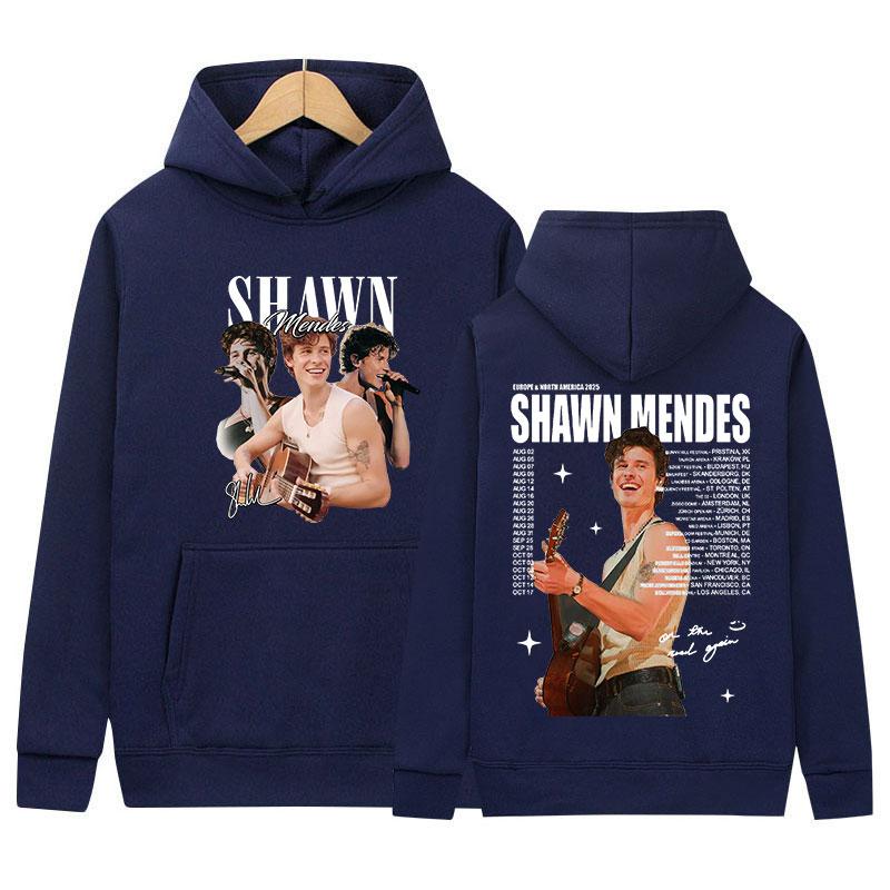Rapper Shawn Mendes Tour New Album Hoody Men Clothing Vintage Oversized Sweatshirt Hip Hop Gothic Long Sleeve Hoodies Streetwear