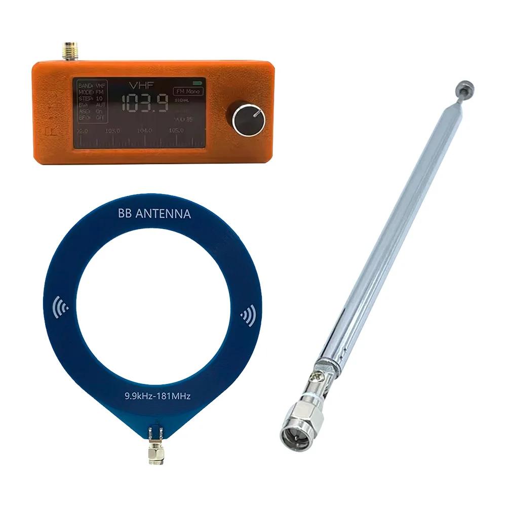 SI4732 0.5-108mhz Portable Radio LSB USB AM FM FM/AM Radio 1.9inch IPS Screen All Band Radio Receiver HF SW MW VHF Radio