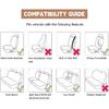 Car Seat Cover Full Sets, 9PCS Waterproof Vehicle Front and Rear Split Bench Covers with 3D Foam Back Support, Breathable Auto Seat Protective