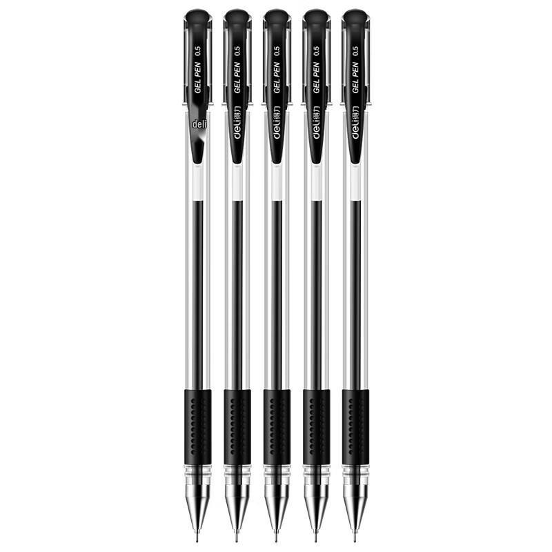 Deli 6605 Black Gel Pen