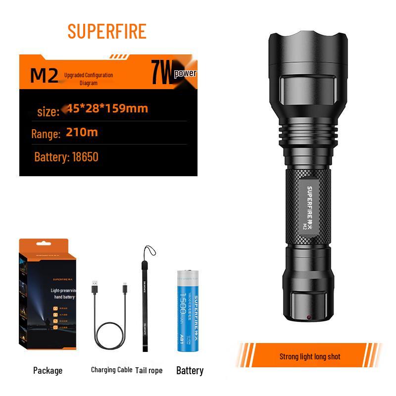SupFire M1 Rechargeable LED Flashlight