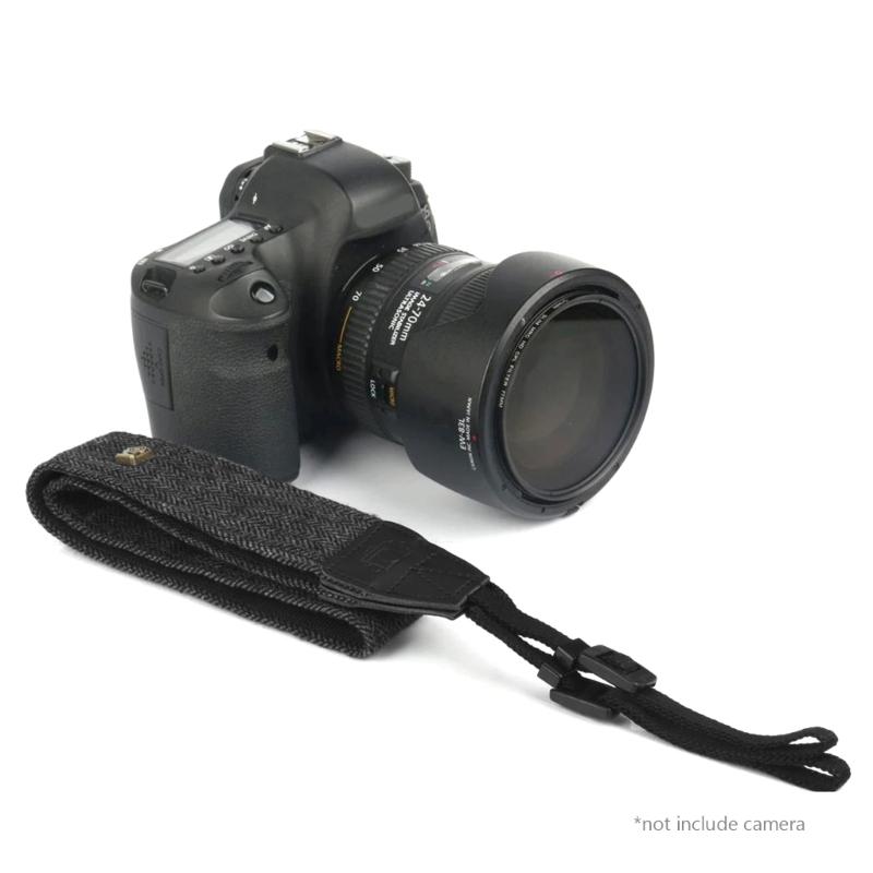 Camera Neck Shoulder Strap Belt for SLR DSLR Camera Durable Retro Ethnic Style Camera Strap Band Cotton + Leather