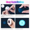 Colorful LED Night Light Motion Sensor Lights Wireless Magnetic Round Night Lamp Kitchen Cabinet Bedroom Atmosphere Decor