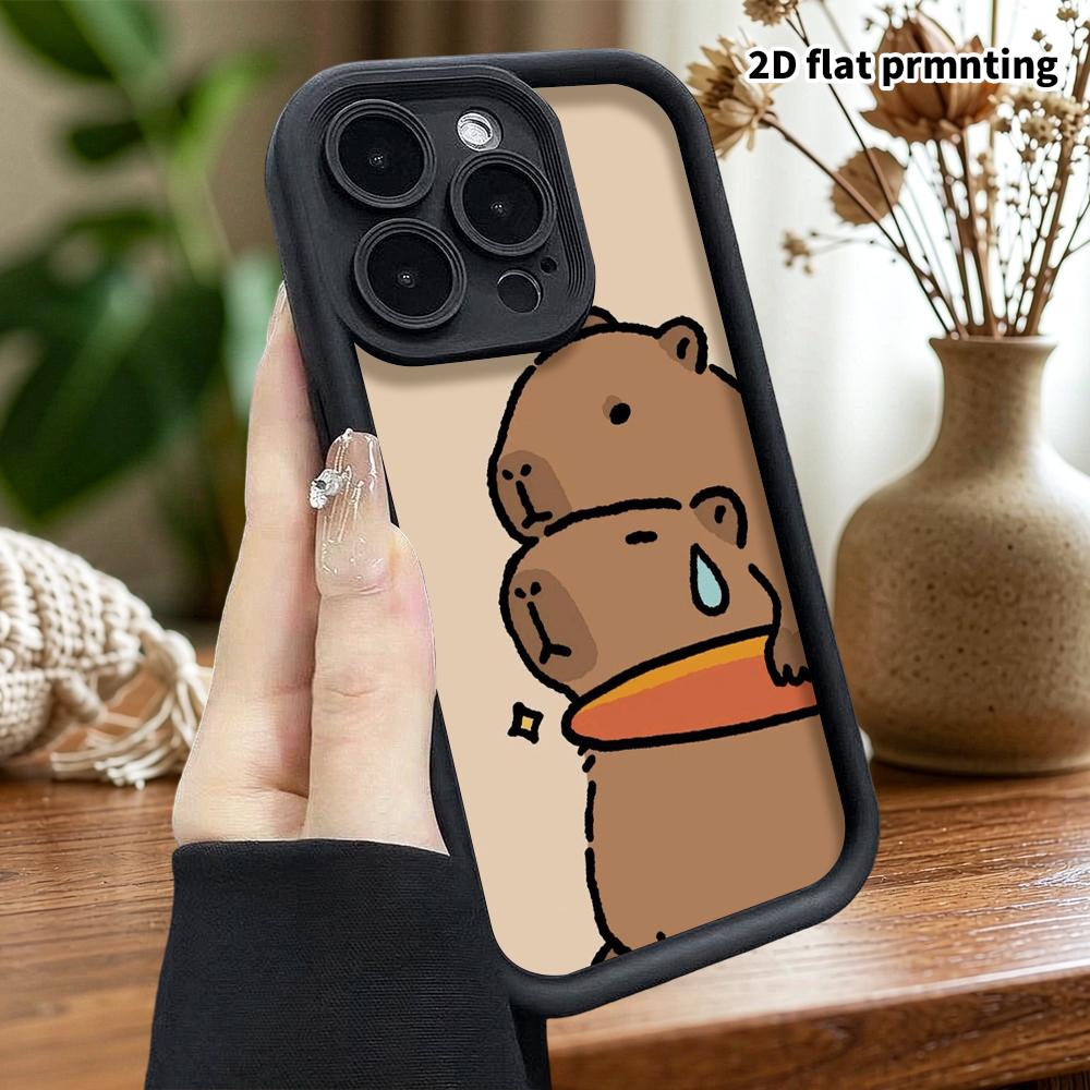 Phone Case: 2D Flat Design Suitable for iPhone 18 17 16 15 14 13 Pro Tiered Protective Case, Beige Background, Christmas and Halloween Gift
