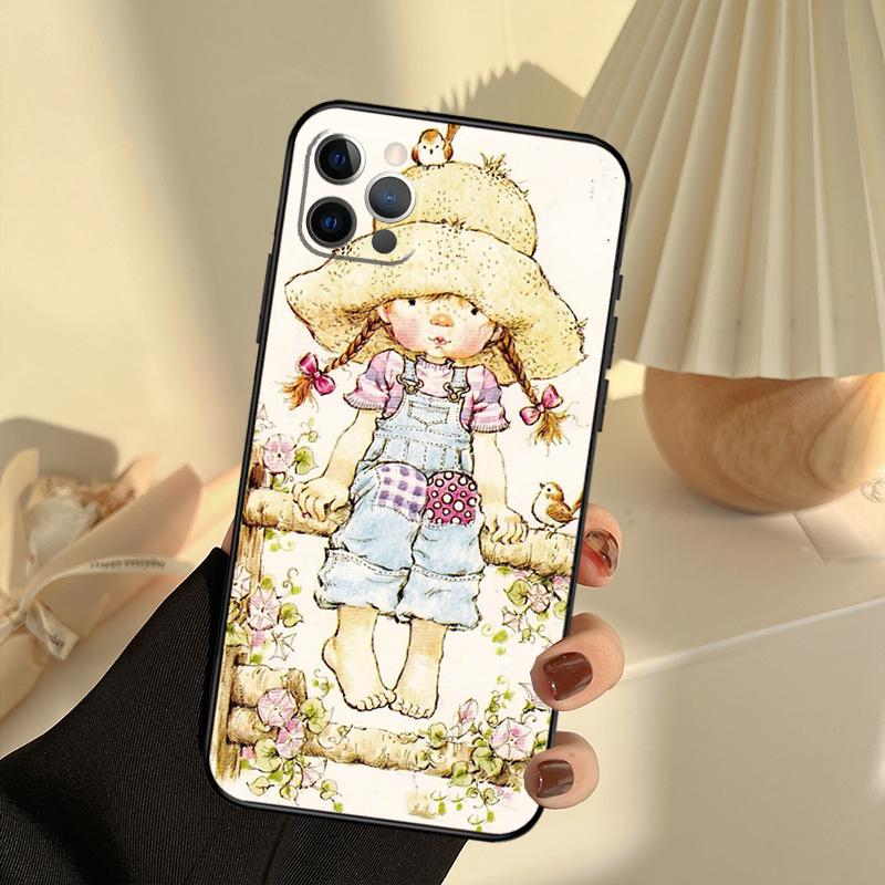 Sarah Kay Girl Phone Case For iPhone 15 14 13 12 11 16 17 Pro Max 13 mini 15 16 Plus 16e 17 Air Cover Funda