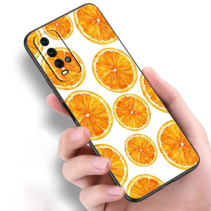 Letni Owoc Wiśnia Etui na Telefon Dla Xiaomi Redmi Note 10 9 Pro Max 10S 10T 9A 9C 9S 9T 8A 8T 8 7 Pro Miękkie TPU Czarne Etui