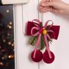 Wine Red Christmas Hanging Decoration Pine Needle Berry Ornament  Christmas Tree Decoration