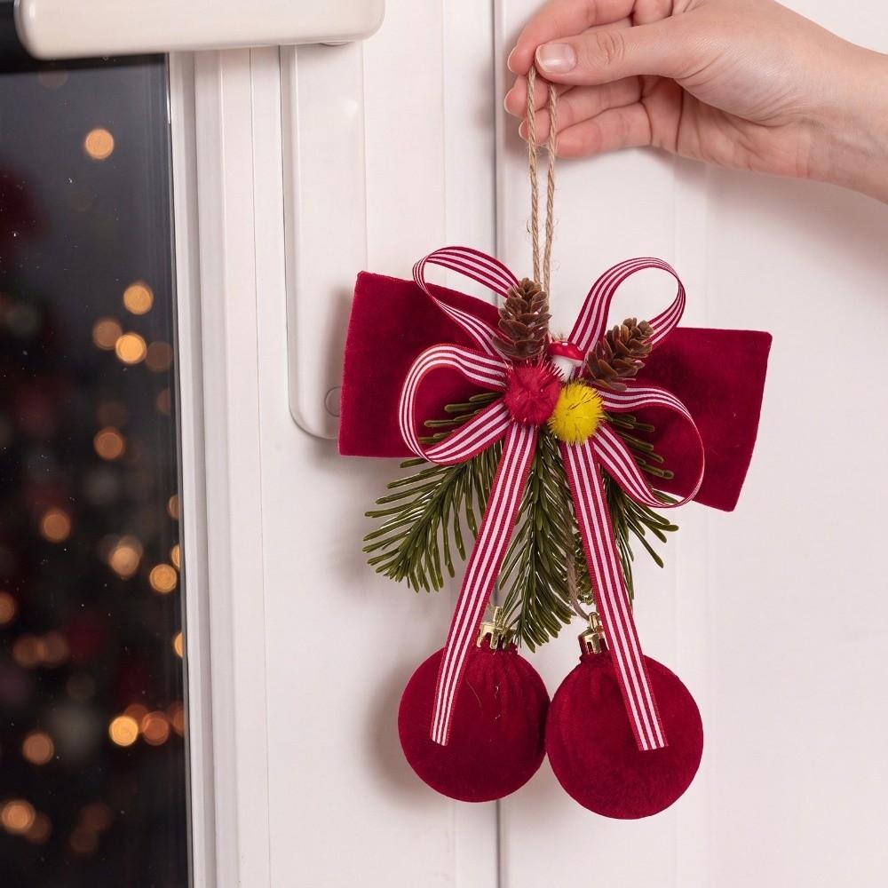 Wine Red Christmas Hanging Decoration Pine Needle Berry Ornament Christmas Tree Decoration