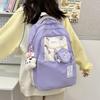Neuer Ins Style Hoher Wert Koreanische Version mit Großem Fassungsvermögen Vielseitige Schultasche Junior High School und High School College Rucksack