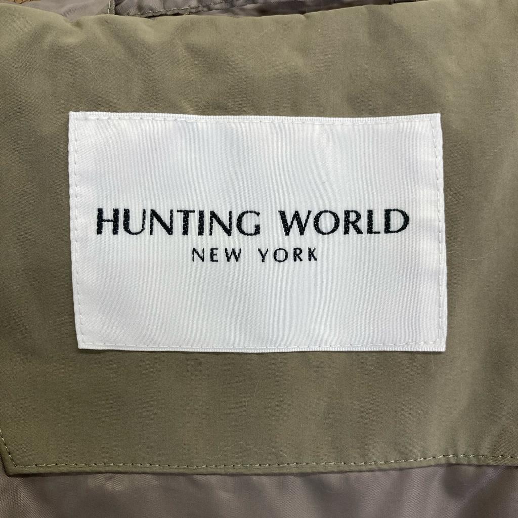 HUNTING WORLD [Внутренний обычный] 72JK62 меховая толстовка пуховик 42 хакиБ/у