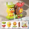 Baby Children's Water Toy Suction Cup Rotating Le Meng Duck Waterwheel Bathroom Shower Boy Four-in-one Water Spray Toy