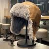 Winter Knit Trapper Hat Fleece Lined Thickened Earflap Beanie Windproof Warm Cold Weather Cap