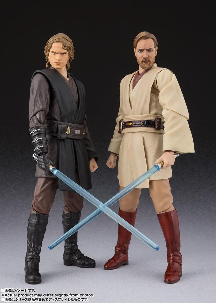 TAMASHII NATIONS Star Wars Epizod Zemsta Sithów Kenobi Klasyczny Zemsta Około 150mm PVC ABS Tkanina Malowana Ruchoma Figura