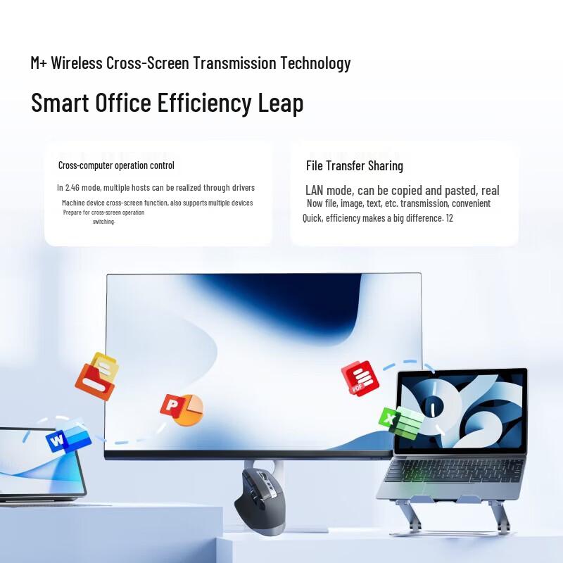 Rapoo MT750 Multi-Mode Wireless Ergonomic Mouse