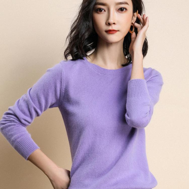 Women Sweater O-neck Autumn Winter Basic Pullover Warm Casual Pulls Jumpers Korean Fashion Spring Knitwear Bottoming Shirt