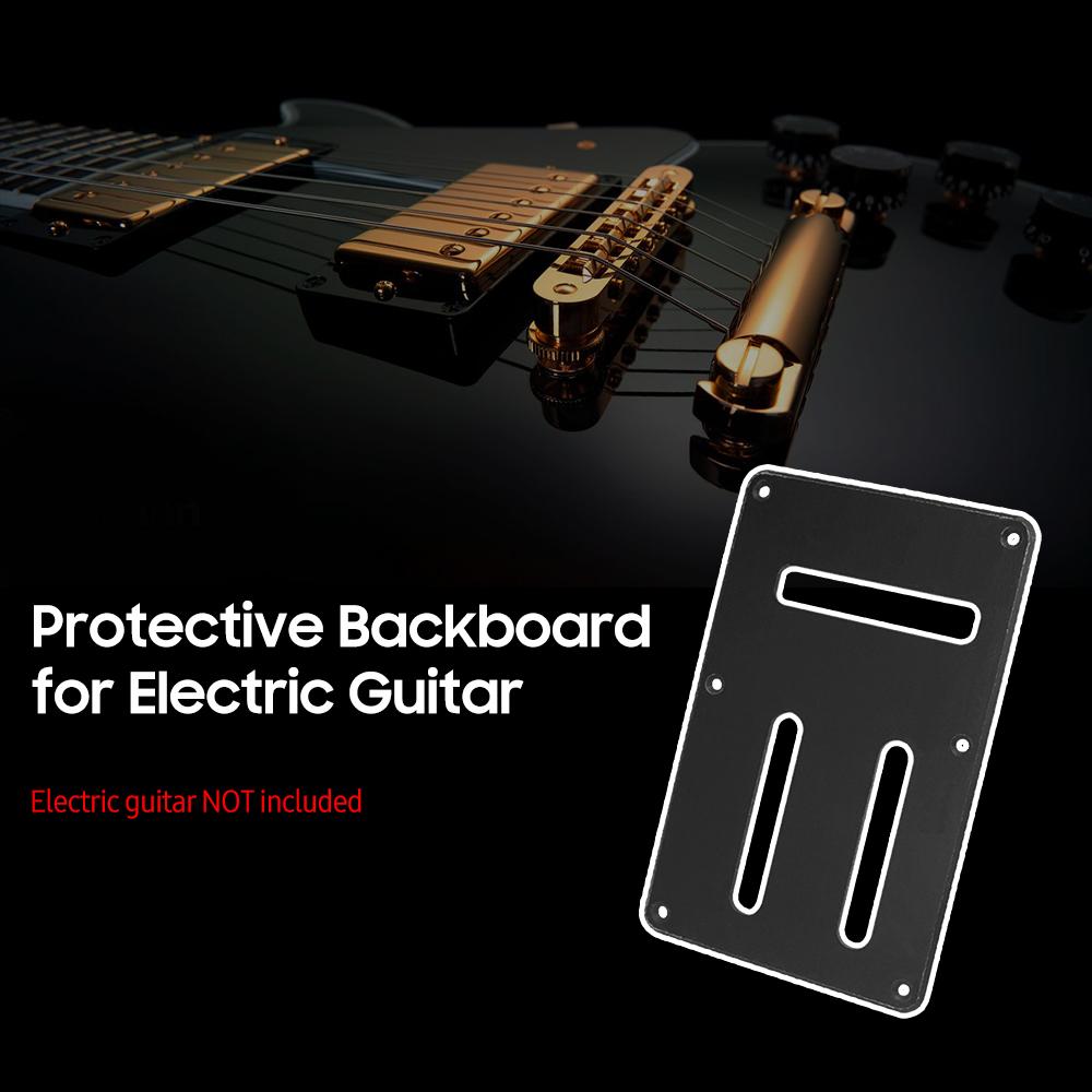 6 Holes 3 Slots Electric Guitar Back Plate Tremolo Spring Cavity Backplate Circuit Wiring Protective Rear Cover