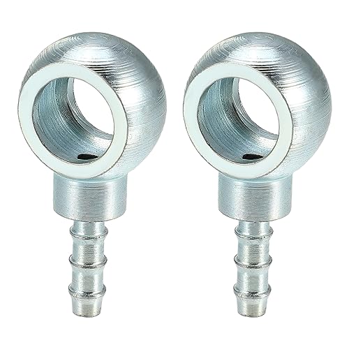 

Фитинги ACROPIX Banjo Hose Barb Bolt Fittings, универсальные фитинги Banjo Fittings, соединитель-адаптер топливной линии для мотоцикла и автомобиля, серебристый тон, диаметр 12 мм, 2 шт.