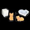 Kitten Silicone Candle Molds for Making Candle Soap Epoxy Resin Multipurpose Animal Silicone Mould for Gypsum Decoration