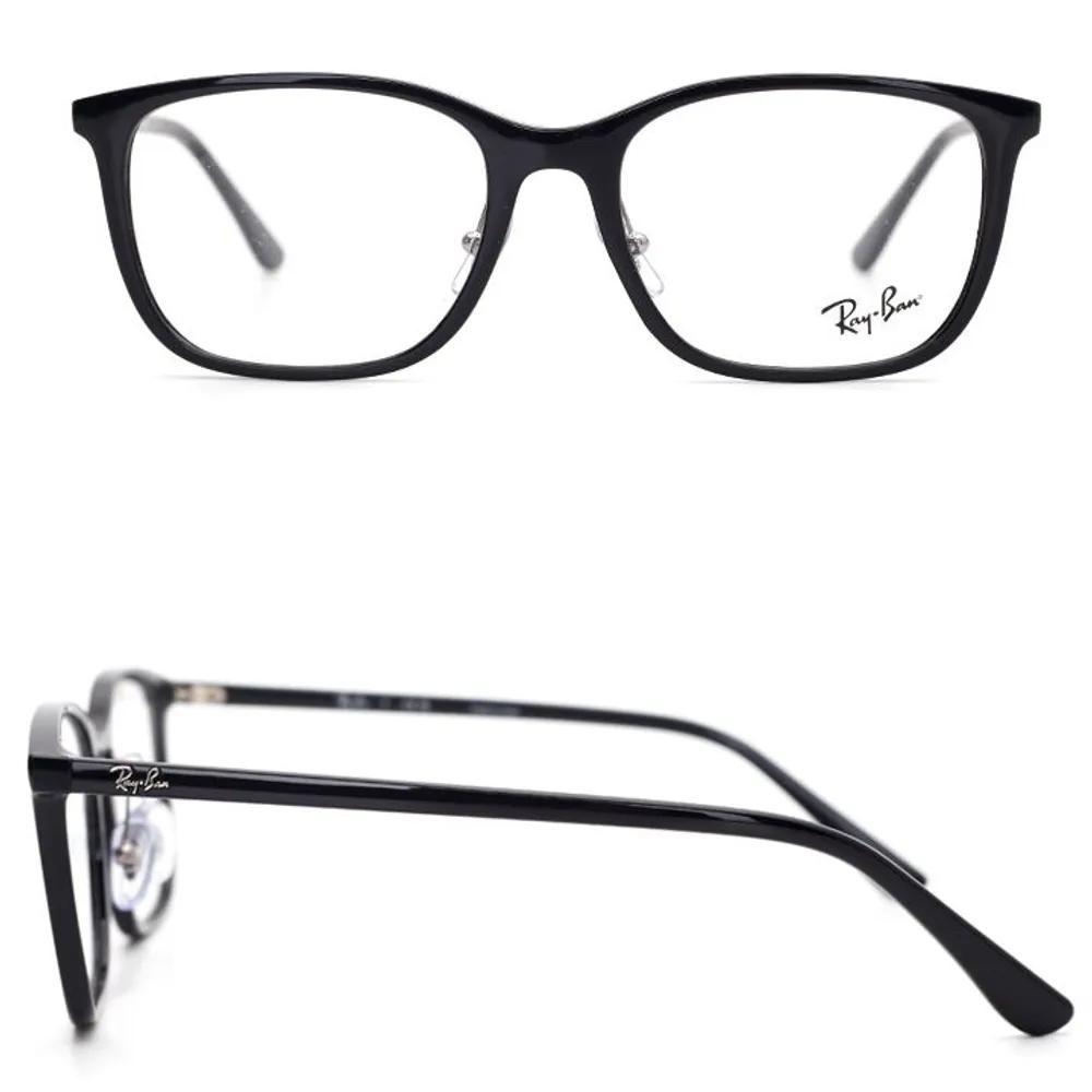 RB7168D 2000 55 Ray-Ban lightweight horn-rimmed glasses with nose pads RB7168D 2000 55mm