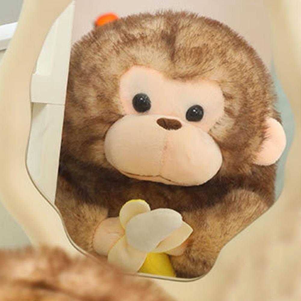 PP Cotton Banana Monkey Plush Toy Fluffy Banana Monkey Doll Funny Monkey Stuffed Doll  Kids Gift