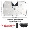 Car Windshield Sun Shade Umbrella Foldable V-Shaped Opening Anti-UV Heat Insulation Car Front Window Cover Portable Auto SunshadWindshield Sunshades