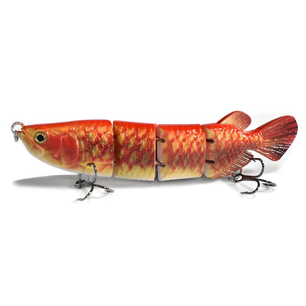 Golden Dragon Multi-jointed Sinking Fishing Lure, 4 Sections, 150mm/34.6g