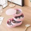Multi Layer Rotating Desktop Household Storage Box Dustproof Jewelry Hair Accessories Jewelry Storage Box