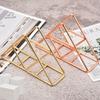 European Style Triangle Napkin Holder High-end Hollow Tissue Rack  Dining Table