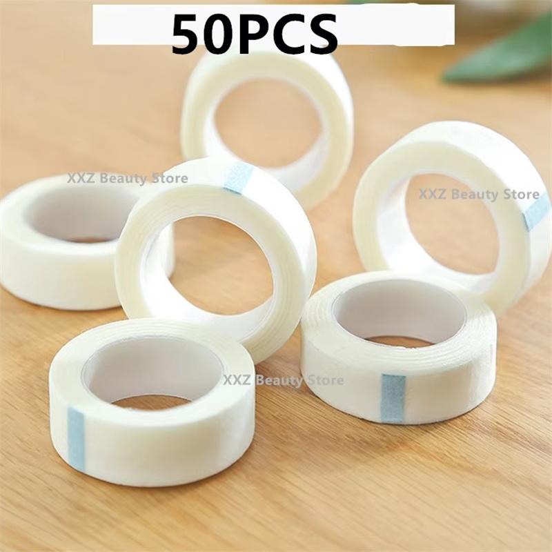 5/10/50/100 Stück 9m*1,25cm Weißes Klebeband Augen Wimpernpflaster Atmungsaktives Medizinisches Papierklebeband Wimpernverlängerung Fussel Augenlidaufkleber