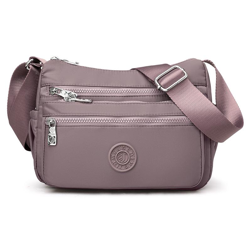 Large Capacity Crossbody Women's Shoulder Bag Multi Compartments Waterproof Nylon Leisure Dumpling Bag for Mom