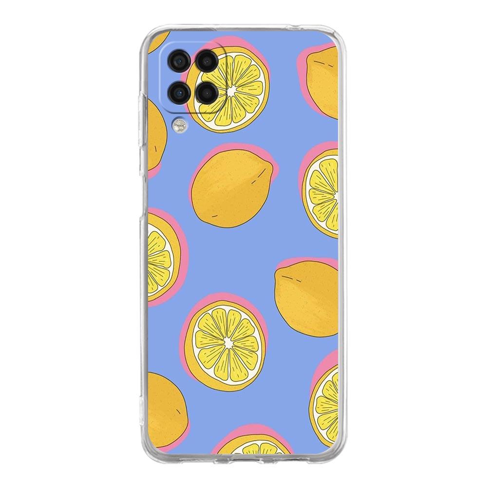 Mediterranean Lemon Phone Case For Samsung Galaxy A51 A71 A21S A12 A11 A31 A41 A03S A13 A33 A73 A53 A52 A32 5G A23 Clear Cover