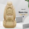 Universal Leather Car Seat Cover & Cushion for All Seasons - Winter Model