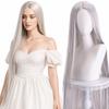 100cm Long Straight Cosplay Wig Central Split Straight Hairpiece Anime Cosplay Wigs  Halloween