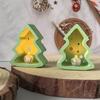 4 Cavities Christmas Tree Silicone Mold Silicone Mould For Epoxy Resin