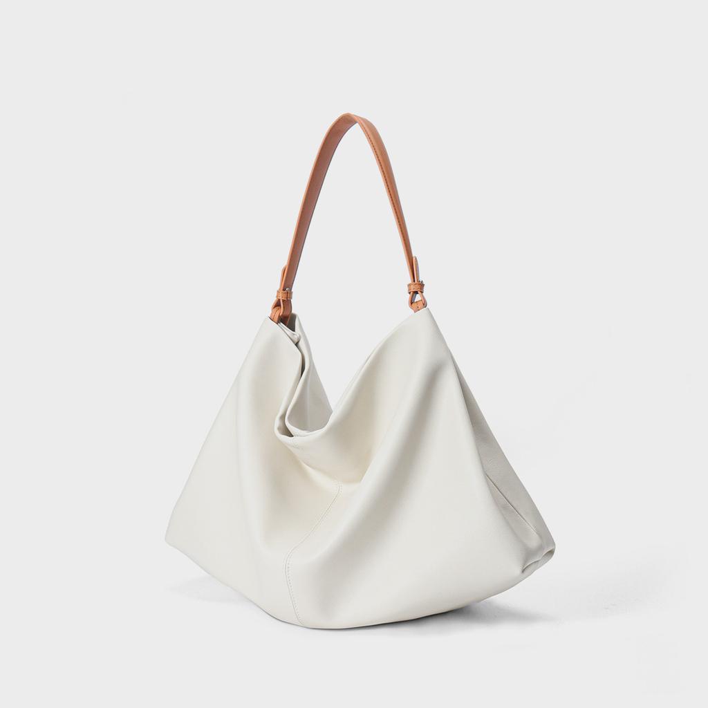 Tote Bag, Large-capacity Bag, Genuine Leather, Niche Underarm Bag, Single-shoulder Large Bag, Crossbody Bag