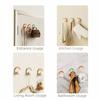 6Pcs Creative Plastic Rainbow Hook No-Drill Wall Mounted Wall Door Hook Waterproof Decorative Clothes Hook Children's Room