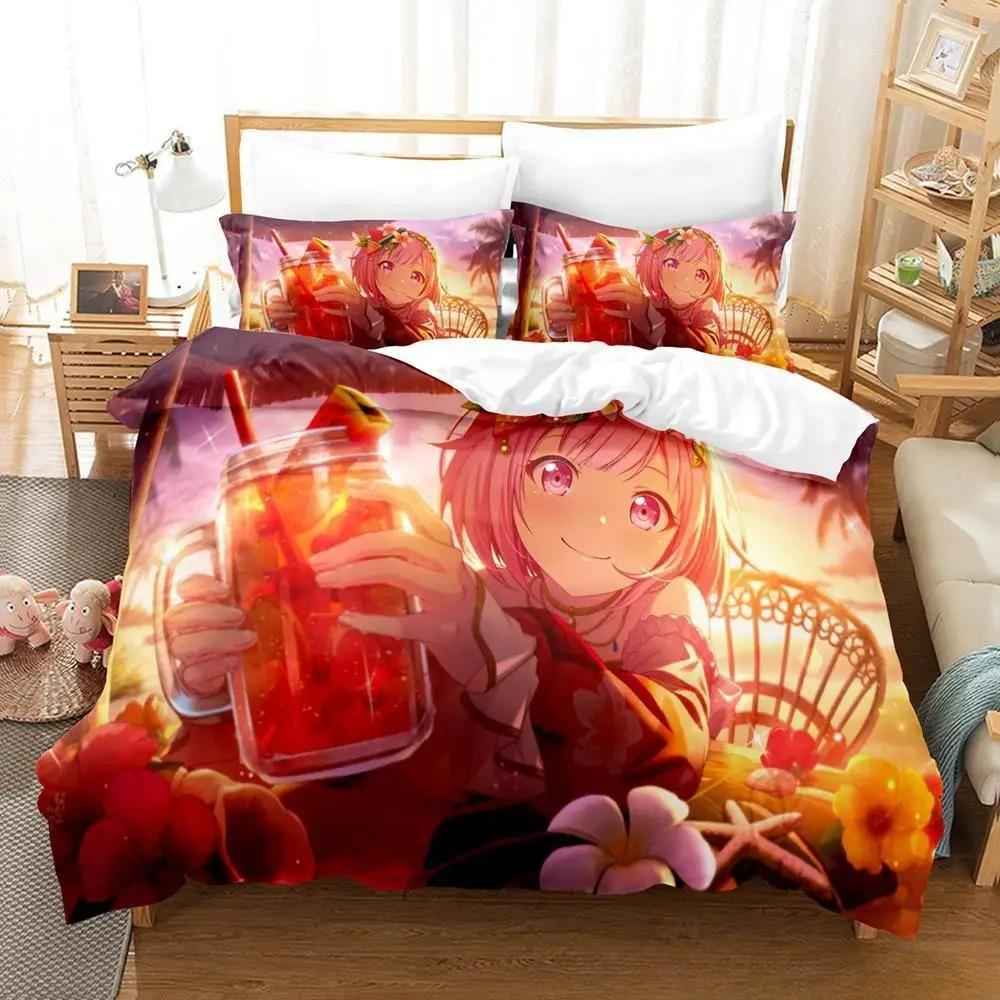 New Wonderlands X Showtime Bedding Set Single Twin Full Queen King Size Bed Set Adult Kid Bedroom Duvet Cover Sets Anime Girls