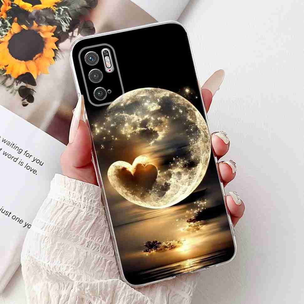 For Redmi Note 10 5G Case Fashion Rose Bow Soft Silicone TPU Back Cover For Xiaomi POCO M3 Pro 5G 6.5" Shockproof Phone Cases