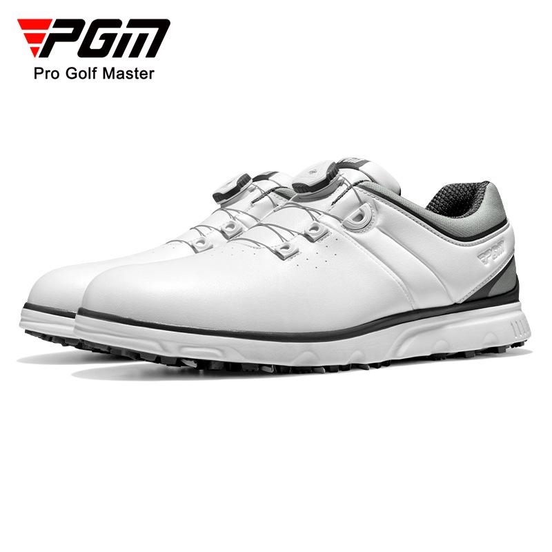 PGM Men's Breathable Non-Slip Golf Sneakers with Knob Laces for Autumn