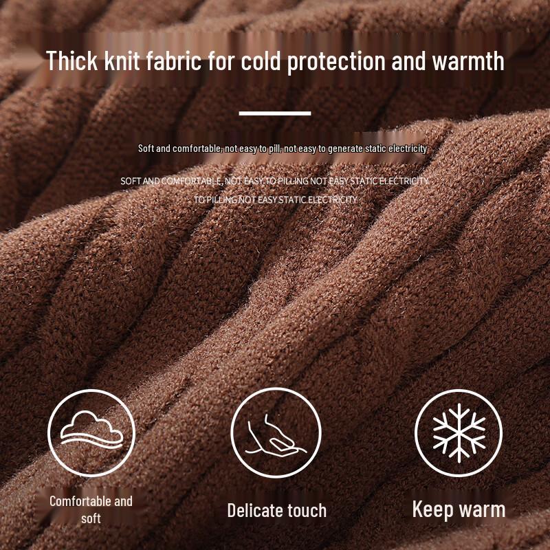 Baleno Men's Thermal Cable Knit Pullover Sweater