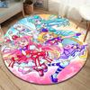 WonderfulPrecur,Winx Club Round Area Rug,Carpet Rug for Living Room Bedroom Sofa Playroom Decor,Non-slip Floor Mat