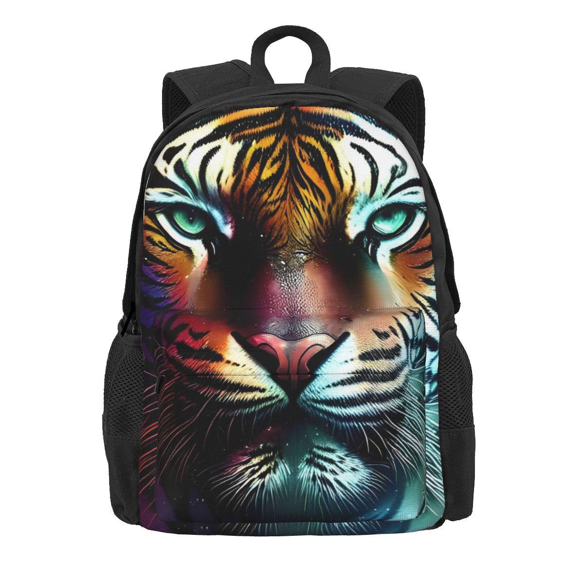 Boze Tijger Rugzak Dierlijke Print Mode Rugzakken Student Sport Zacht Middelbare School Tassen Designer Rugzak 36x32x10cm