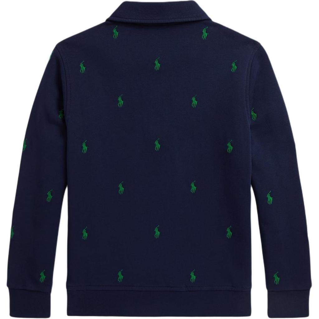Polo Ralph Lauren Sweatshirt FW25 Logo Small Pony Embroidery Quarter-Zip Long Sleeve Fleece Kids Tops 323979422-001