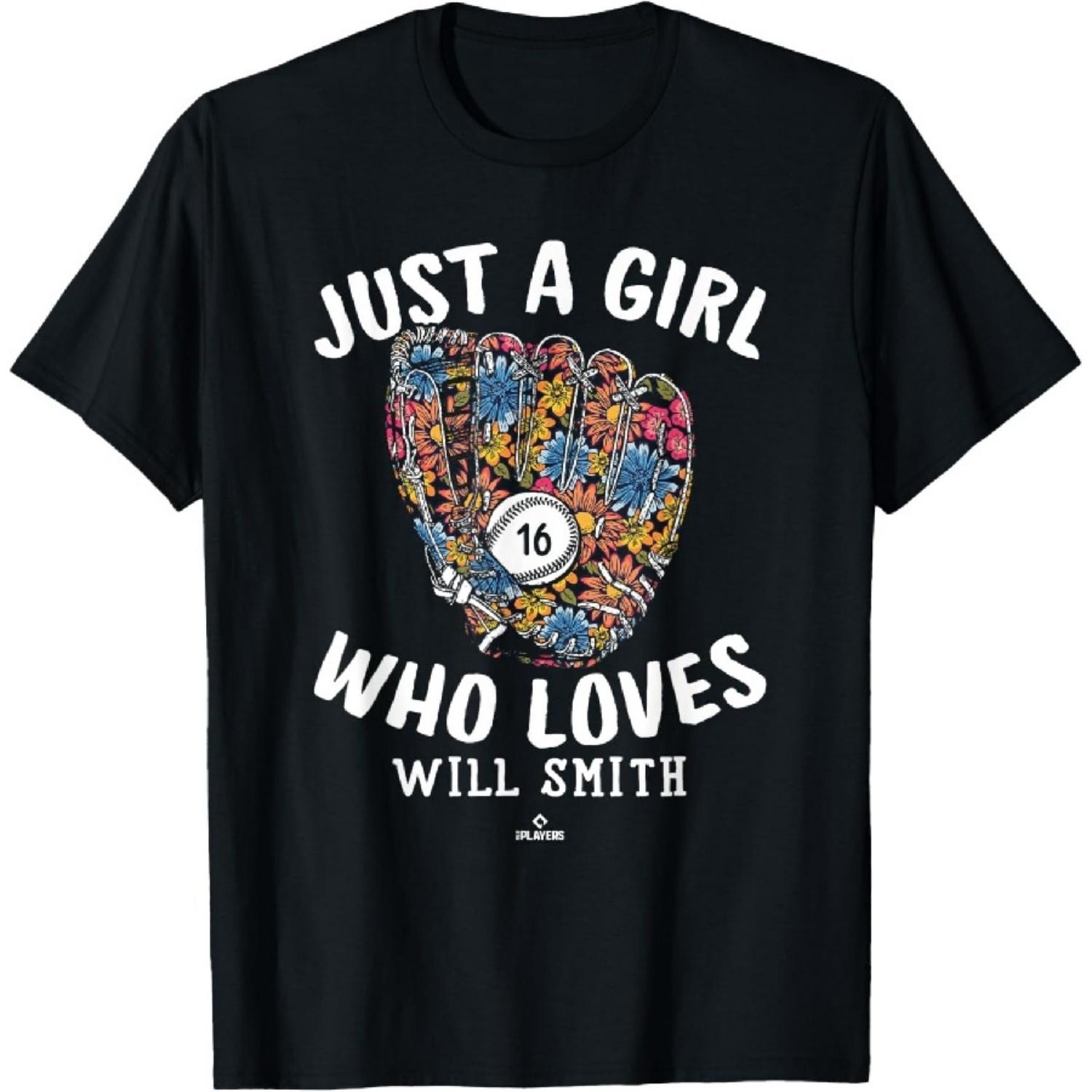 

Just A Girl Who Loves Will Smith Los Angeles MLBPA T-Shirt S різнокольоровий
