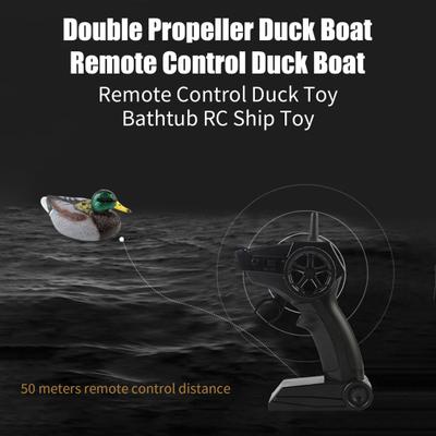 2.4GHz Remote Control Duck Boat Dual-Propeller Waterproof Outdoor Pool Lake Pond