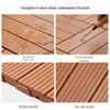 Outdoor Insect-Resistant Wear-Resistant Plastic Floor: Easy Assembly, Imitation Wood, Glue-Free, Nail-Free, Ideal for Courtyard Renovation.