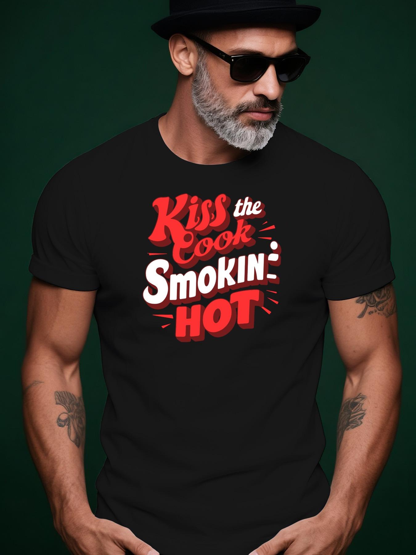 KISS English Pattern Summer Casual Round Neck Short Sleev... XL